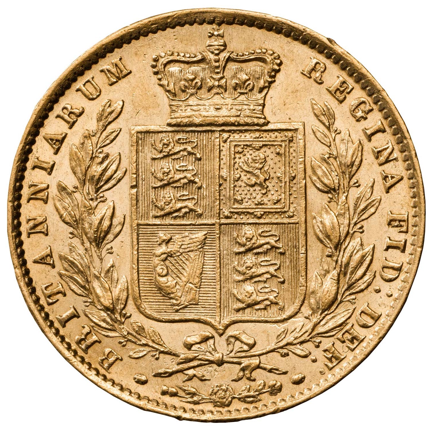 1872 Victoria Shield Reverse Sovereign - Mint State